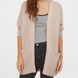 H&M Cardigan Thick Light Blush
